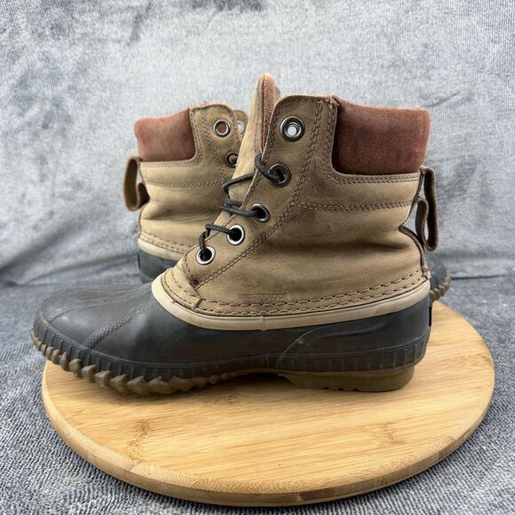 Sorel Boots Mens Size 9 Brown Leather Waterproof Insulated Snow NM1704-259 main image 4